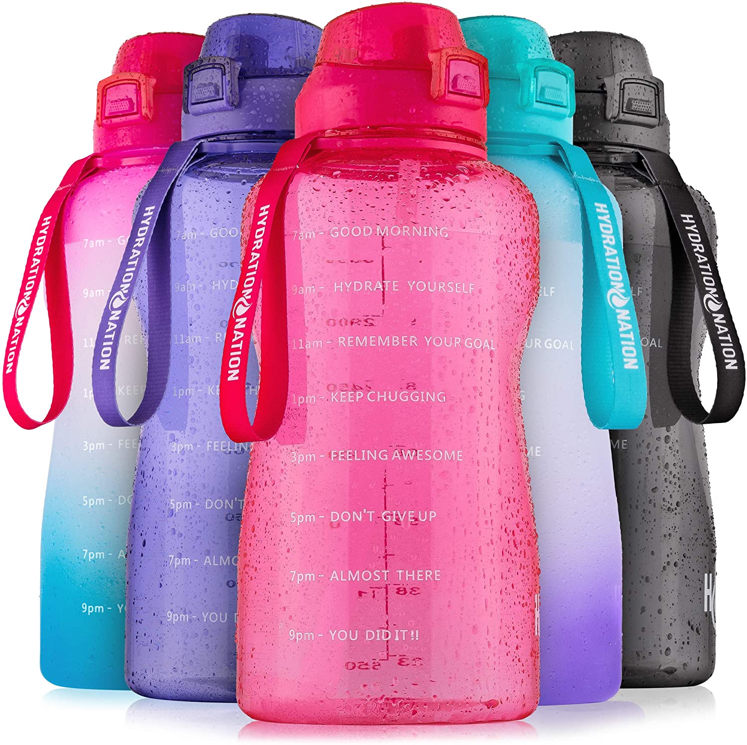 Hydration Nation Water Bottle with Straw - Zulay KitchenZulay Kitchen