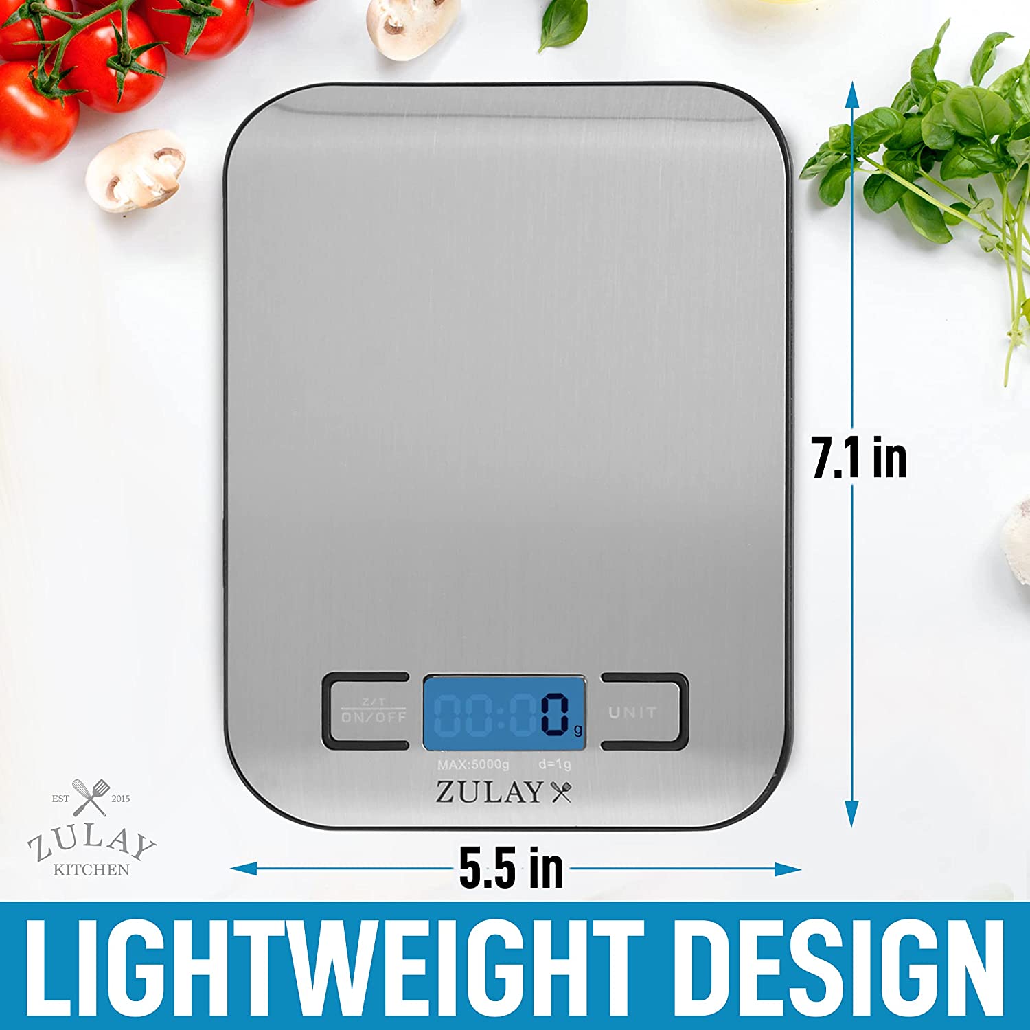 Precision Kitchen Food Scale for Baking Cooking LCD Digital Display  Lightweight