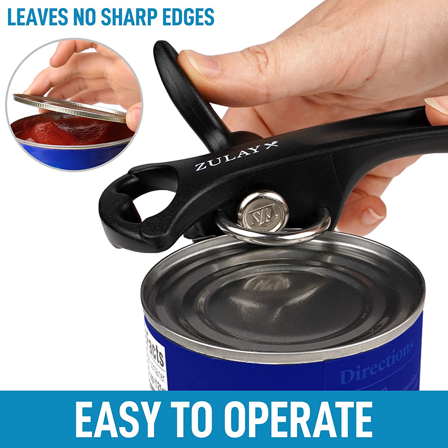 Smooth Edge Stainless Steel Can Opener - Zulay KitchenZulay Kitchen