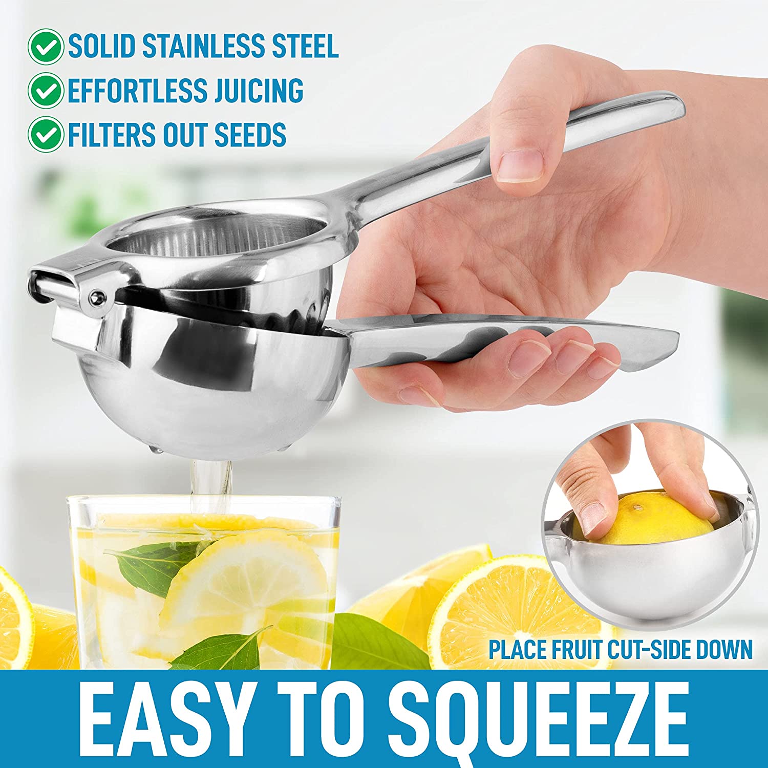 Stainless Steel Lemon Squeezer - Zulay KitchenZulay Kitchen
