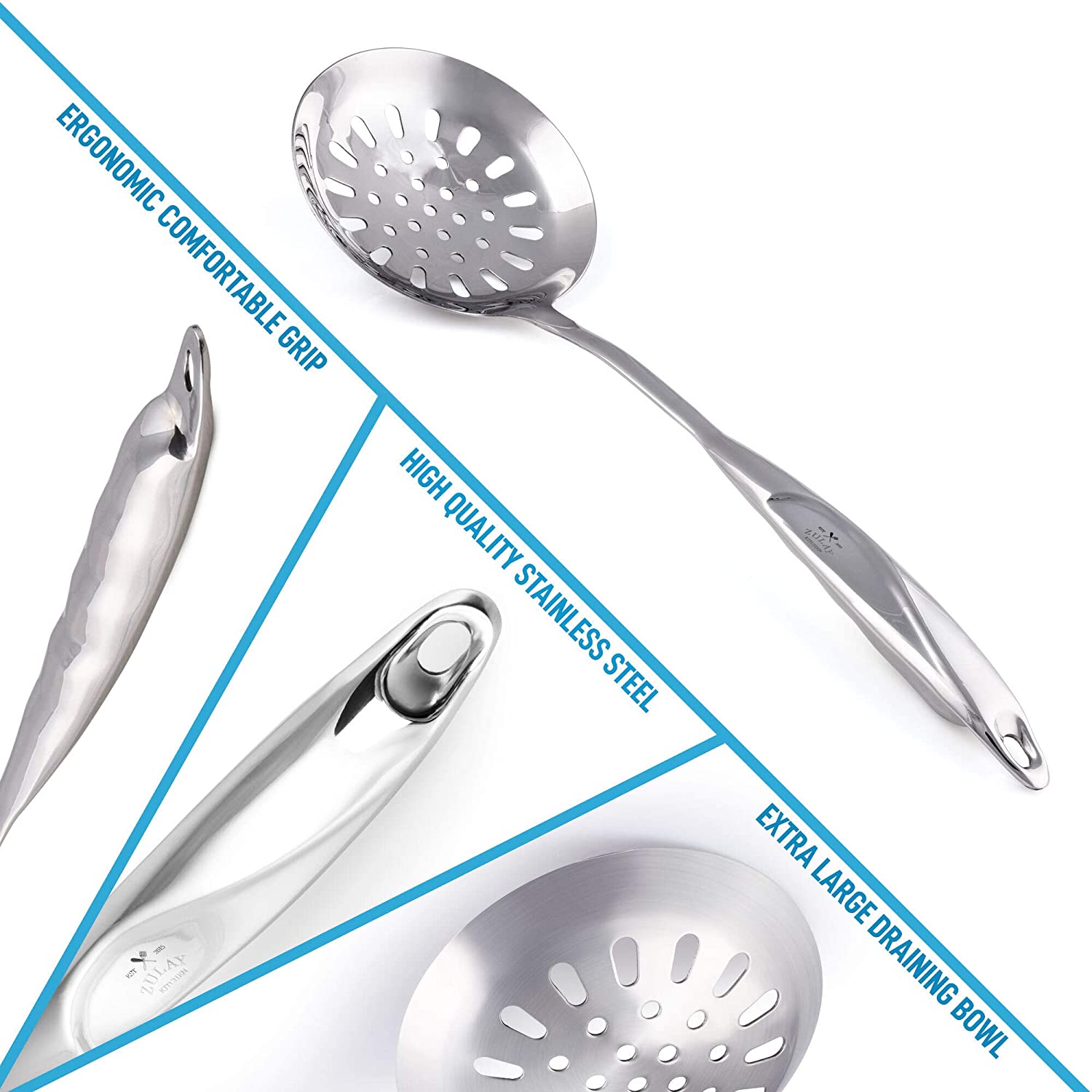 Stainless Steel Skimmer Spoon - Zulay KitchenZulay Kitchen