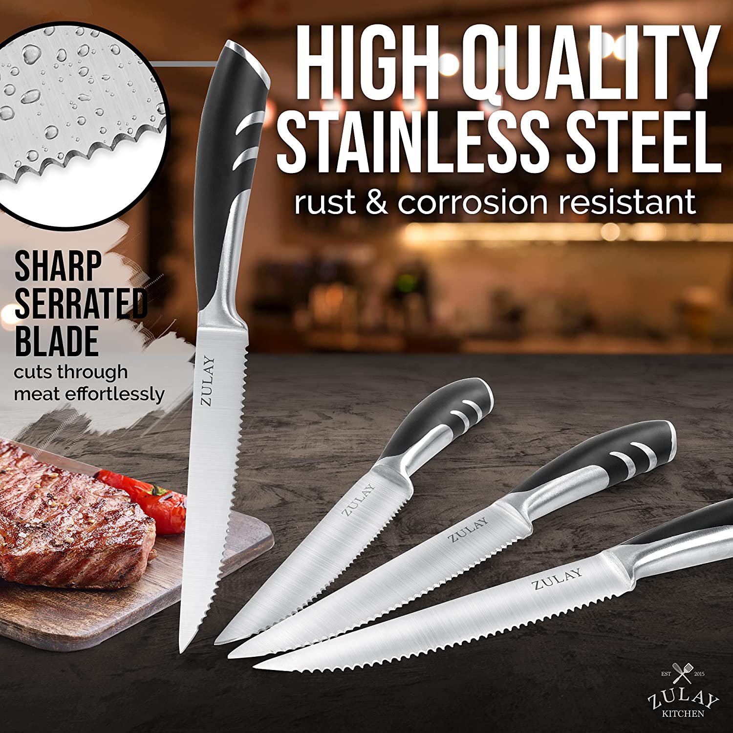 Knife Set Steak Knives, Knife Set Steel Steak