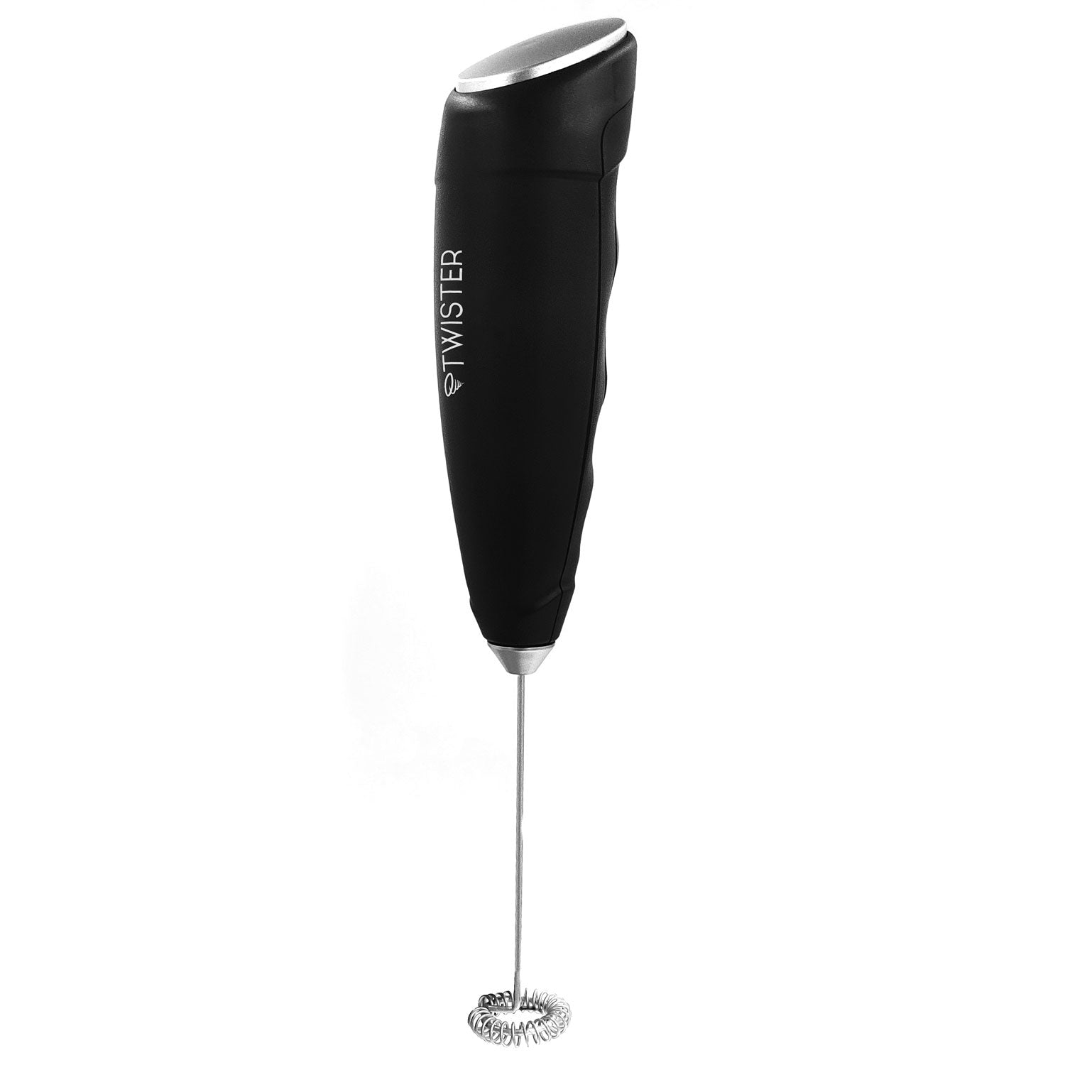 Twister Milk Frother Black with Silver - Zulay KitchenZulay Kitchen