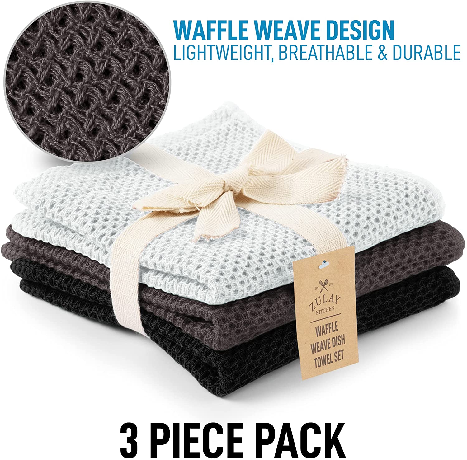 Naughty List Legend Waffle Weave Kitchen Towels – Whiskey Skies