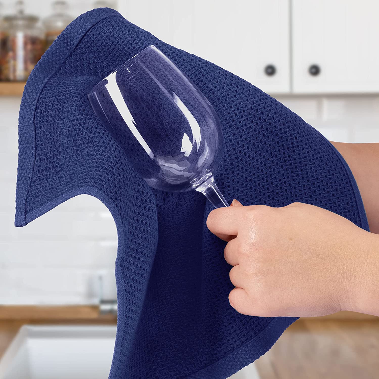 Woven washcloths for kitchen or bath.