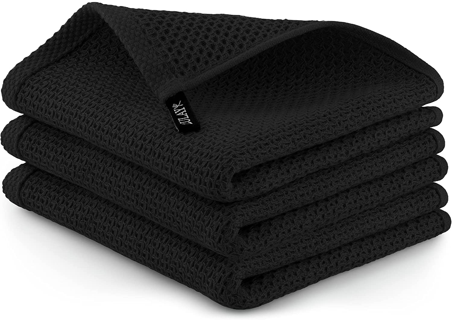 Zulay Kitchen Waffle Weave Kitchen Towels - 3 Pack 12 x 12 inch - (Dark  Gray Brown Beige), 3 - Fry's Food Stores